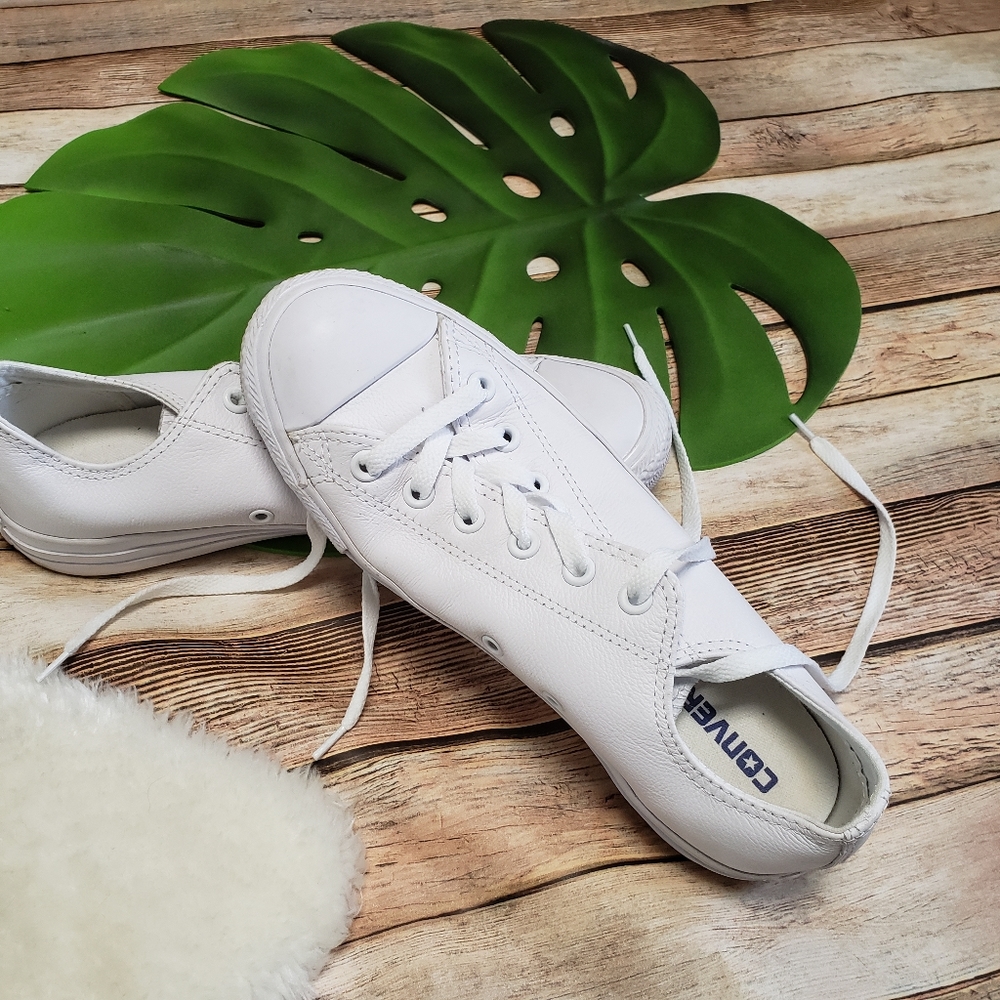 White leather converse